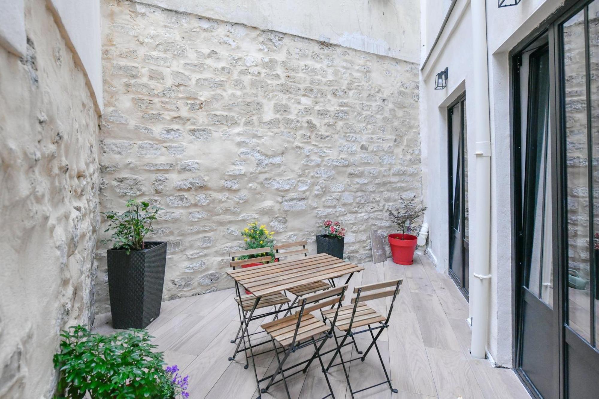 Apartamento Charme Montmartre - Terrasse Privee Avec Vue Sur Le Sacre-Coeur - Parking Gratuit París Exterior foto